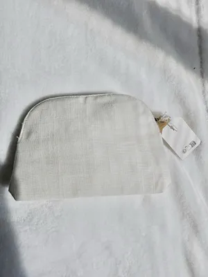 L'OCCITANE Cream Canvas Cosmetic Pouch - New thumbnail 2