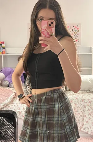 Lands End Plaid Skirt  thumbnail 1
