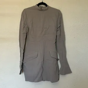 House Of Cb Mahalia Taupe Long Sleeve Mock Neck Mini Dress‎ NWOT Size M thumbnail 5