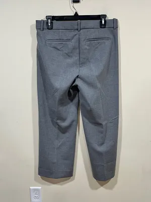 NWT J Crew 365 Women’s Grey Wide-Leg Cropped Dress Pants size 10 trousers thumbnail 5