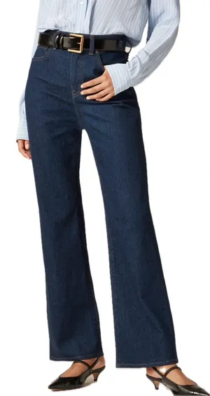 J. Crew Curvy Charley Kickout Cropped Jeans in Rinse Wash, size 33 thumbnail 1