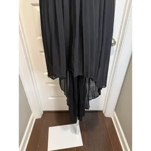 BCBGeneration Black Strapless Pleated High-Low Chiffon Dress‎ M elegant chic thumbnail 6