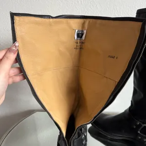 FRYE Black Leather Phillip Harness Tall Knee High Preppy Moto Riding Boots thumbnail 13