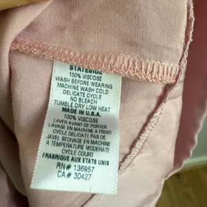 Stateside Wide Leg Lounge‎ Pants Elastic Waist Pockets Pink Size M thumbnail 6