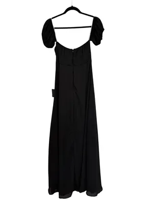 NEW Lulus Dramatic Inspiration Black Off-the-Shoulder Bustier Maxi Dress -Size S thumbnail 4