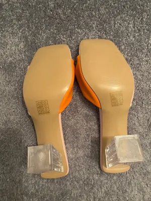 Journee Collection Women's Pink & Orange Knot Slide Sandals Size 11 thumbnail 2