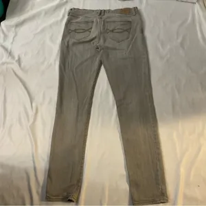 Abercrombie & Fitch Gray Perfect Stretch Denim Jean 4/27 Casual Classic Comfy thumbnail 4