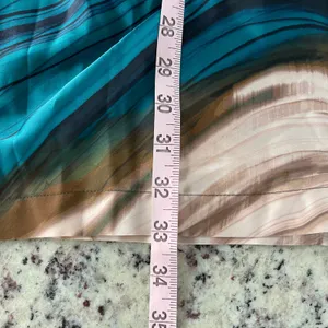 Socialite Olive Teal Abstract Marble Print Wrap Mini Dress WDR121749-N New Small thumbnail 12