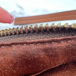 Coach‎ Signature Monogram Brown Zip Pouch Morgan Canvas Wristlet Retro F65060 thumbnail 11