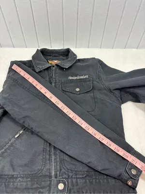 Harley-Davidson Black Women's Jean Jacket with Snap Pocket size S thumbnail 10