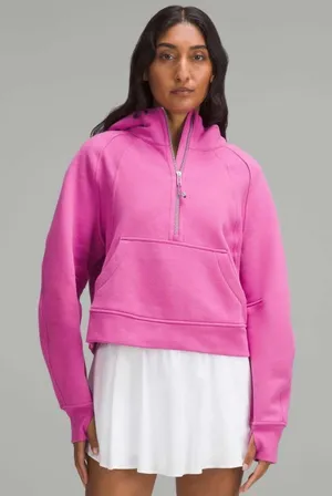 Lululemon Scuba Oversized Half-Zip Hoodie XS/S Pow Pink Tone Lounge Athleisure thumbnail 1