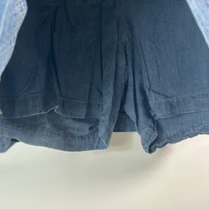 Karen Scott Woman Blue Denim Skort 16W Medium Wash‎ Stretch Mini Skirt Shorts thumbnail 3