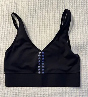 Ultracor Women's Black Sports Bra Strappy Size XS Star thumbnail 1
