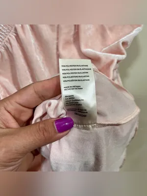 Free People Velvet Women's Pink Ruffled Top large babydoll EUC thumbnail 7