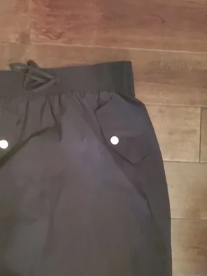 Black Drawstring Maxi Skirt - Women Size Small Super Light thumbnail 2