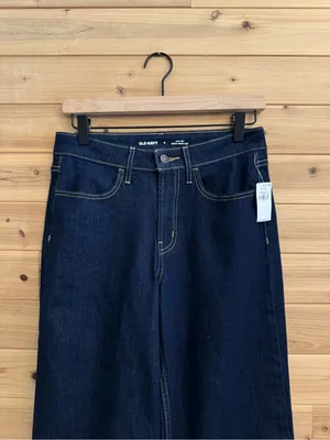 NWT Old Navy Size 4 High Rise Wow Wide Leg Denim Jeans thumbnail 4