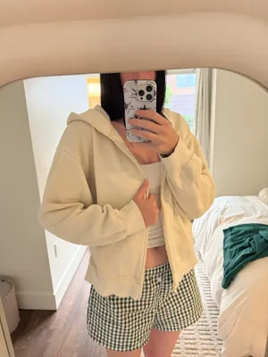 Baby Yellow Aritzia “Super World” Hoody ( vintage ) thumbnail 4