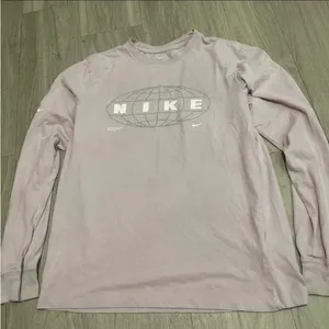 Nike Dri-FIT Crew Neck Tee - Pale Pink thumbnail 1