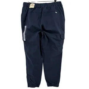 Duluth Reserve Joggers Navy Blue Women 14 Reg High Rise‎ Cargo Pants Pockets New thumbnail 2