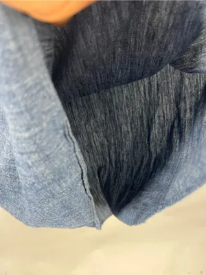 Theory Ulrika B Chambray Denim One Shoulder Dress Blue Size 10 thumbnail 5