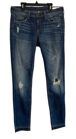 Rag & Bone Canyon Dre Slim Boyfriend‎ Distressed Blue Jeans Size 28 Blue thumbnail 1