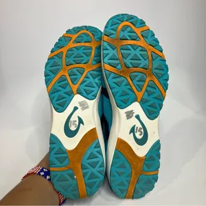 Olukai miki trainer sneakers teal casual women’s‎ size 8 bright slides thumbnail 7
