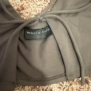 White Fox Boutique Taupe Tie-Front Halter Crop Top thumbnail 3