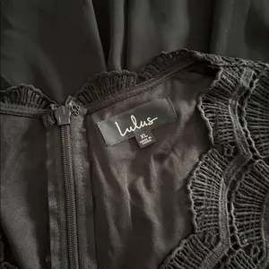 Lulus Angel in Disguise Black Lace Skater Dress EUC thumbnail 5