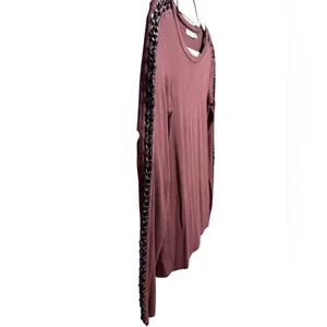 Bailey 44 Burgundy Dress with Black Chain Trim on Arm‎ Sz S *flawed* thumbnail 4