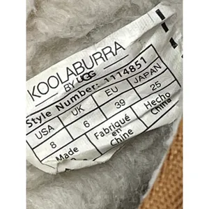 KOOLABURRA BY UGG Burra Brown Faux Fur Shearling Suede Mini Ankle Boots Size 8 thumbnail 8