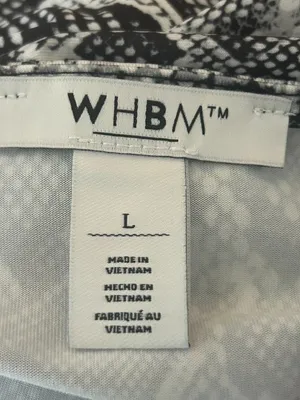 White House Black Market Black Snake-Pattern Lace Camisole Size Large Tank Top thumbnail 6
