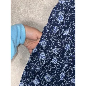 Madewell Alexandra Button-Front‎ Mini Dress blue floral S Pockets thumbnail 7