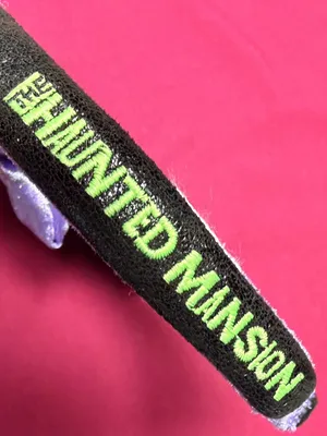Disney Parks Haunted Mansion Purple Velvet Bow Minnie Mouse Headband thumbnail 7