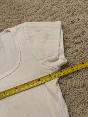 White Pointelle Bow Top thumbnail 3