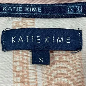 Katie Kime Nashville Toile Short Sleeve Pajama Top - Orange/Pink - Small thumbnail 7