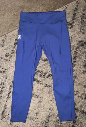 On Running On Cloud Royal Blue Performance Leggings thumbnail 1