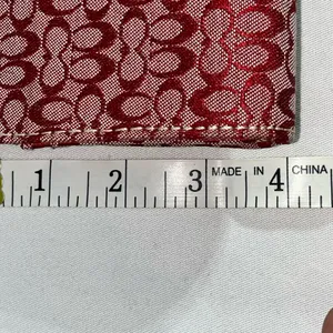Zipper pouch with C’s pattern RED thumbnail 3