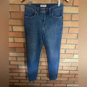 Madewell 9" Mid-Rise Skinny Jeans in Pearson Wash Denim Size 29 Stretchy thumbnail 3