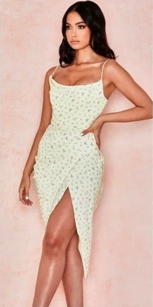 House of CB Daniella Floral Corset Cocktail Dress thumbnail 1