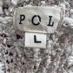 POL Cream Textured Open Knit Women's Cardigan Size Large thumbnail 6