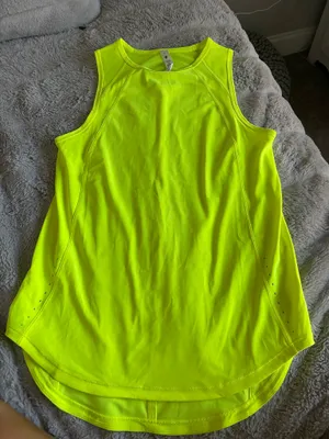 Lululemon Sculpt Tank Yellow Neon 2 thumbnail 1