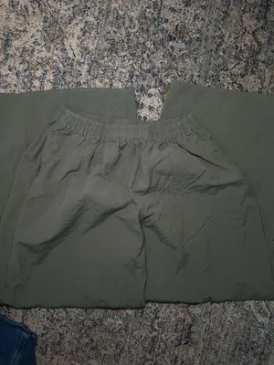 Malibu BM Green Elastic Waist Casual Pants Size M thumbnail 3