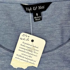 NWT Yak & Yeti Blue Tank Top Small thumbnail 6