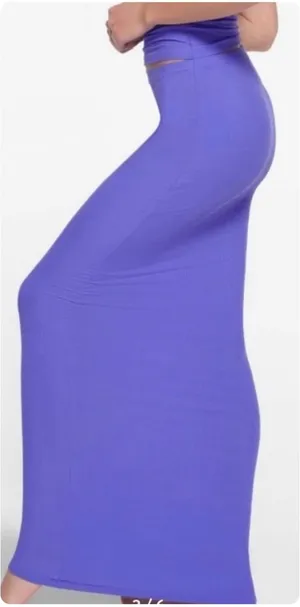 Skims Womens‎ Soft Lounge Ribbed Long Skirt Tanzanite Purple Maxi Size XS thumbnail 1