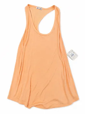Free People Movement Peach Orange Ribbed Racerback Tank Top Size S NWT thumbnail 1