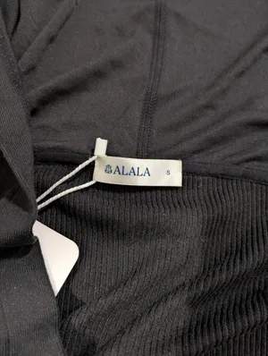 NWT Alala Black Hooded Cardigan Size Small thumbnail 2