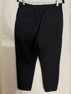 Everlane The Dream Pant Pintuck Pull On Pockets Drawstring Tapered Black Size M thumbnail 6