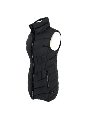 Athleta Inlet Down Puffer Vest Long Black Athleisure Urban Casual Size Small thumbnail 4