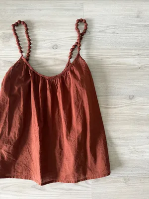 A New Day Rustic Red Spaghetti Strap Tank Top thumbnail 2