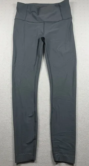 Lululemon Zoned In Tight Leggings Women’s Size 10 Blue Charcoal High Rise thumbnail 1